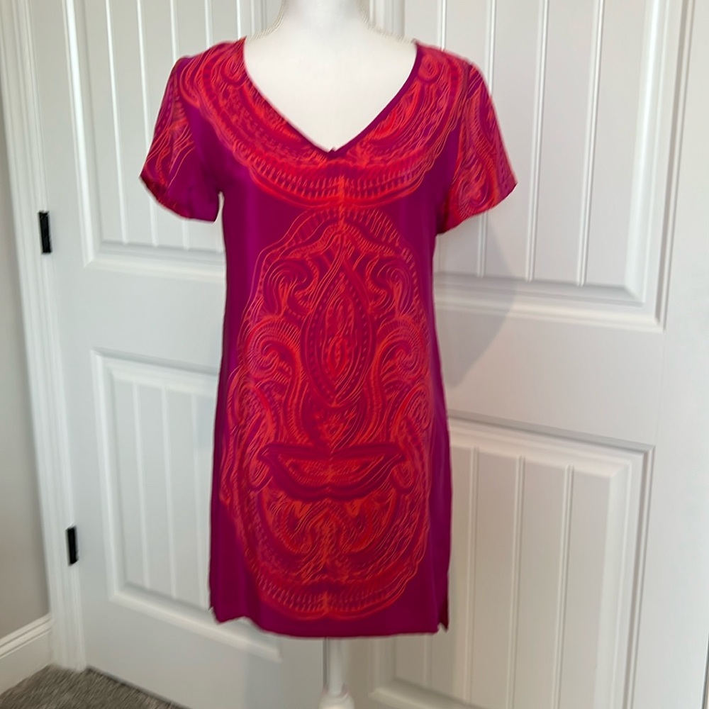 Amanda‎ Uprichard Silk Dress P XS 0 2 Boho Colorful Sexy Feminine luxury summer